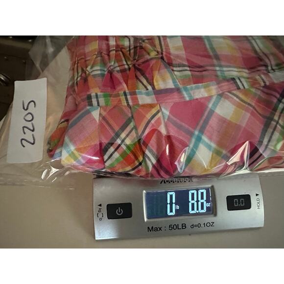 Lilly Pulitzer Vtg 4 Gweneth Madras Plaid Strapless Dress Smocked Coastal Preppy - Picture 11 of 11